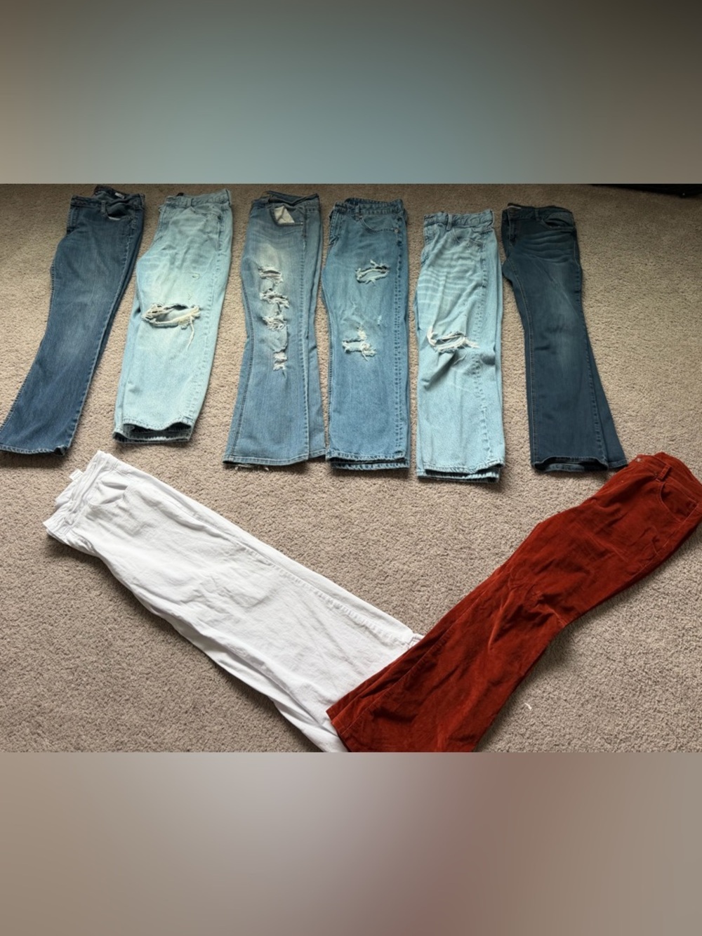 GUC Wide Leg, Baggy, Bootcut Jeans/Pants size 14 various brands